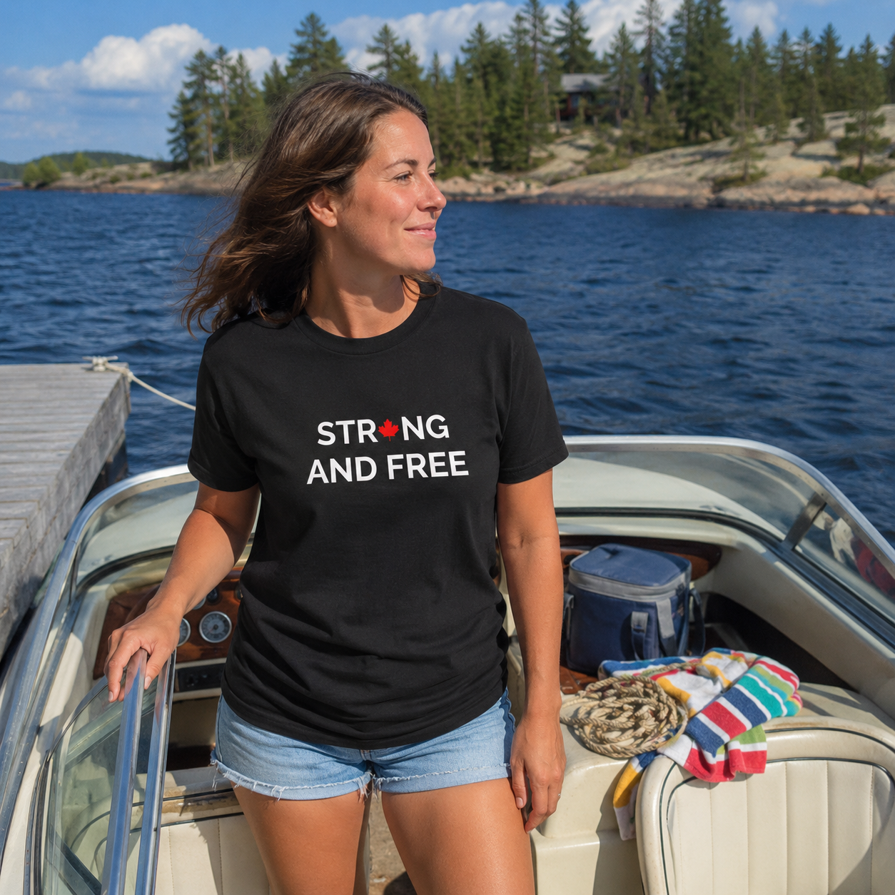 Strong and Free Tee