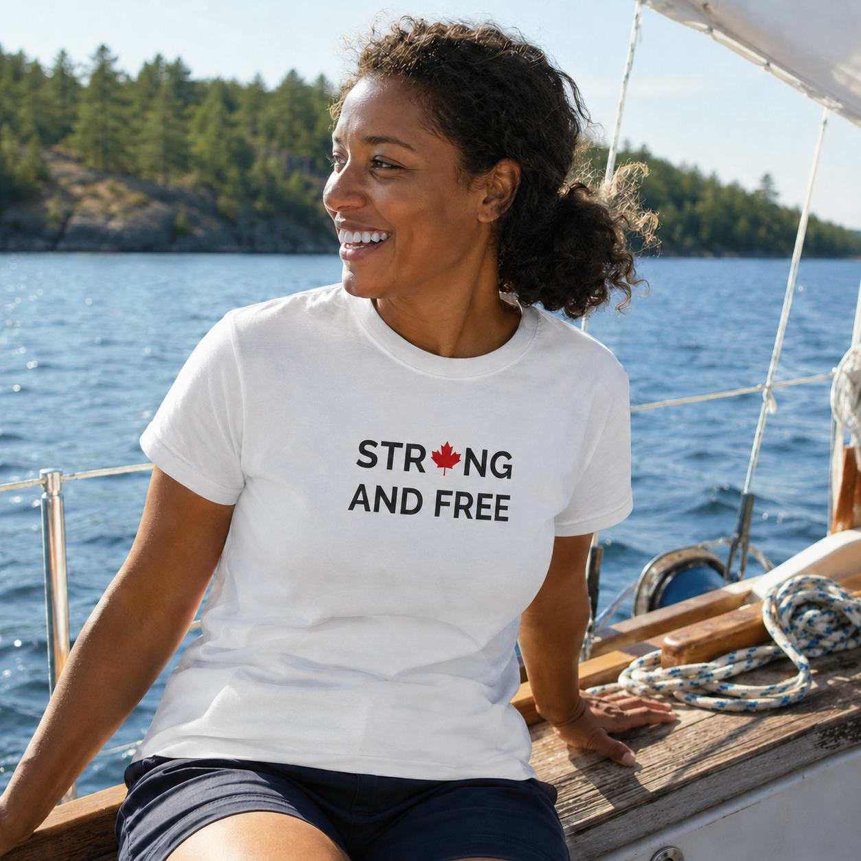 Strong and Free Tee